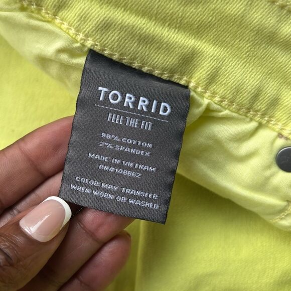 Torrid 5" High-Rise Midi Vintage Stretch Neon Shortie Shorts - Picture 10 of 15